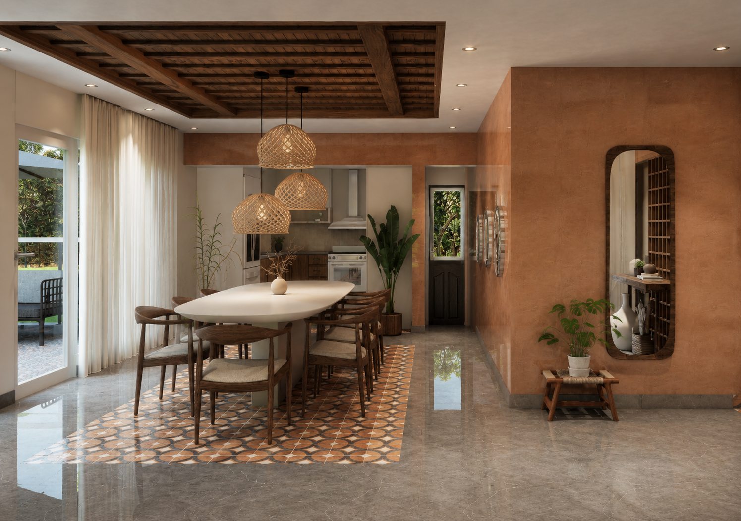 Cocina en madera estilo hacienda por A. Guzman Studio