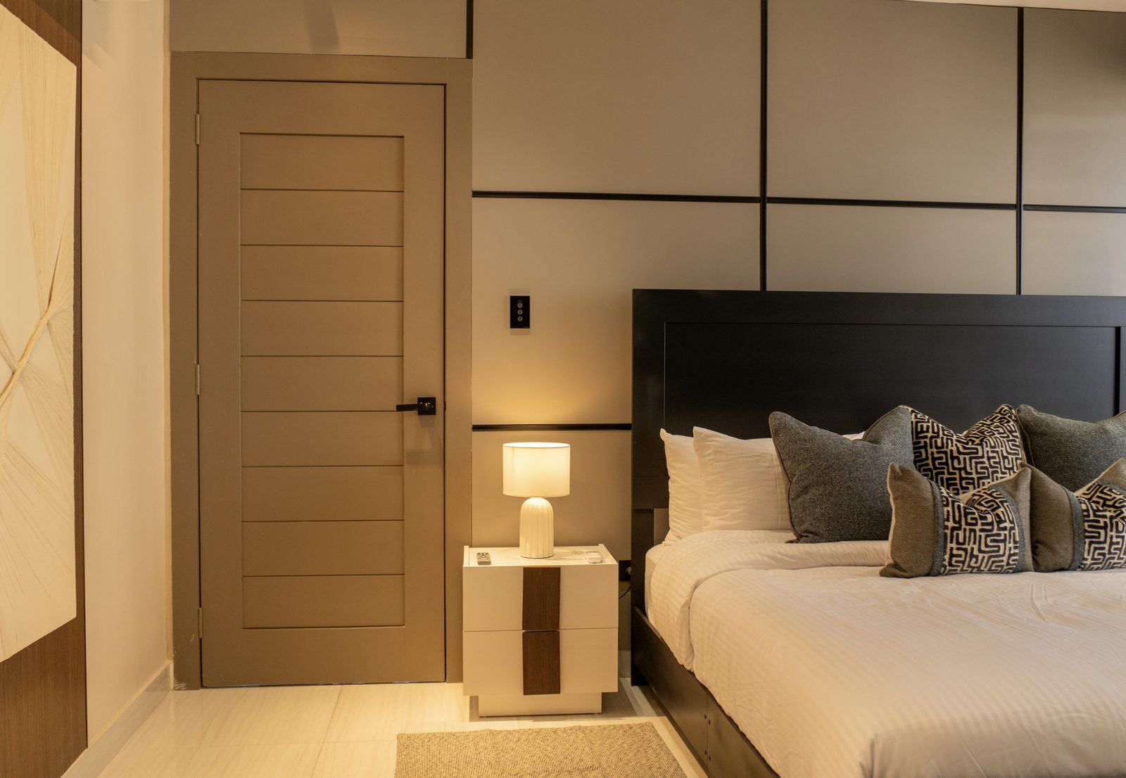 Dormitorio del Proyecto MF, apartamento de renta corta por A. Guzman Studio