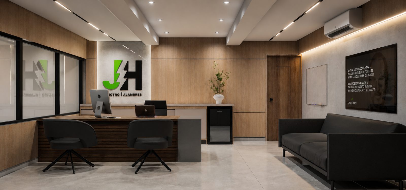 Área de trabajo de la Oficina JH por A. Guzman Studio