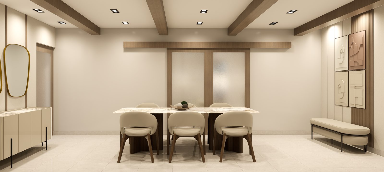 Comedor con mesa y sillas por A. Guzman Studio