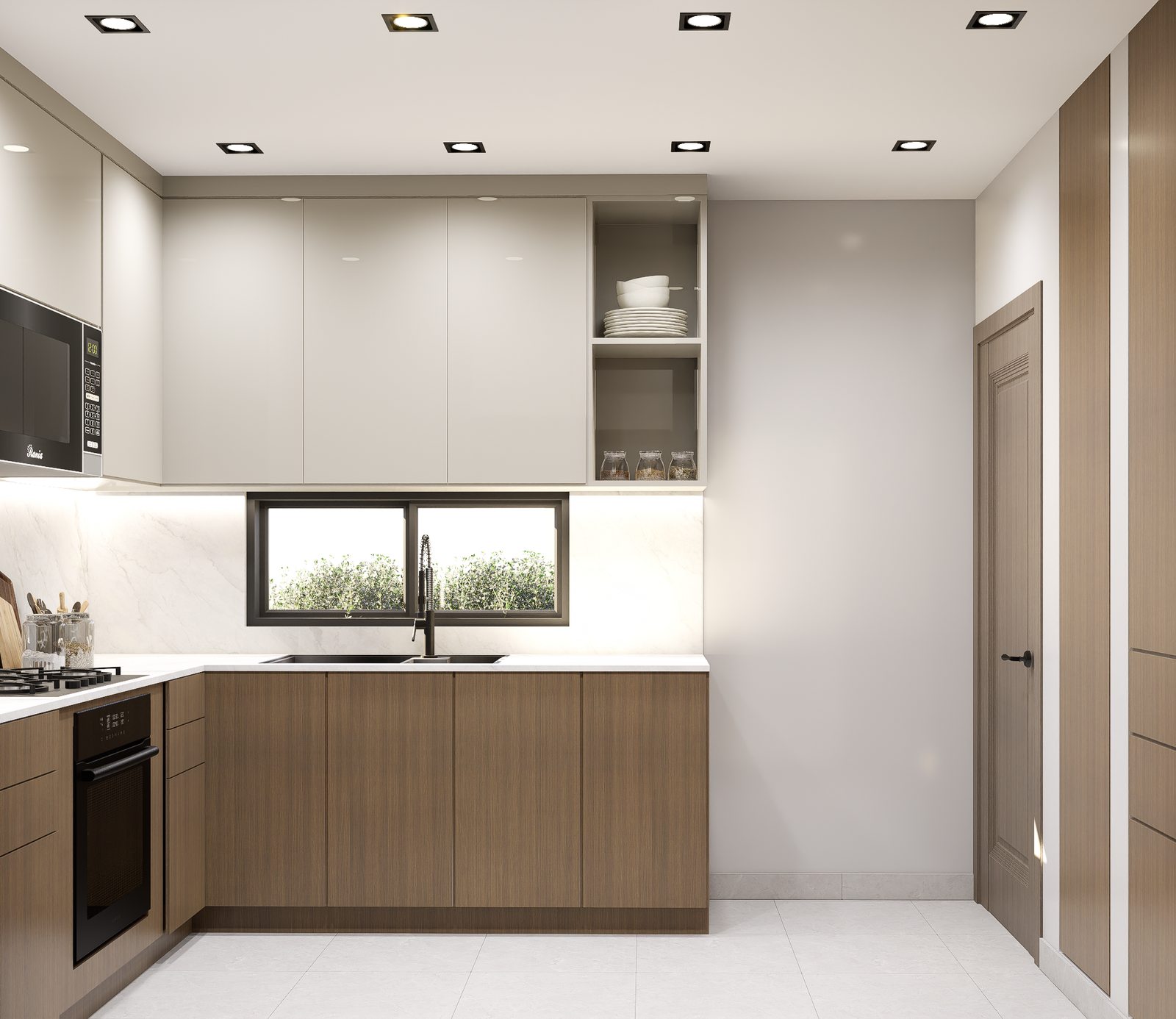 Cocina integrada por A. Guzman Studio